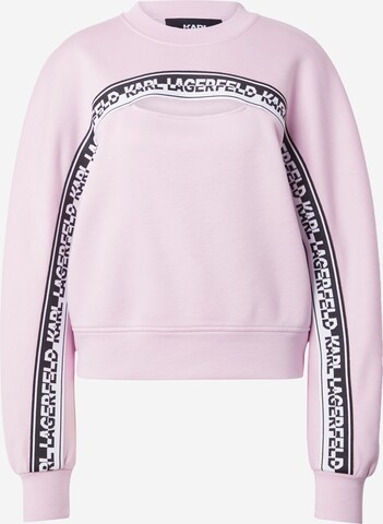 Karl Lagerfeld Sweatshirt in Purple: front