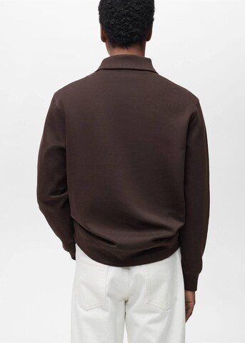 MANGO MAN Sweatshirt 'Winne' in Braun