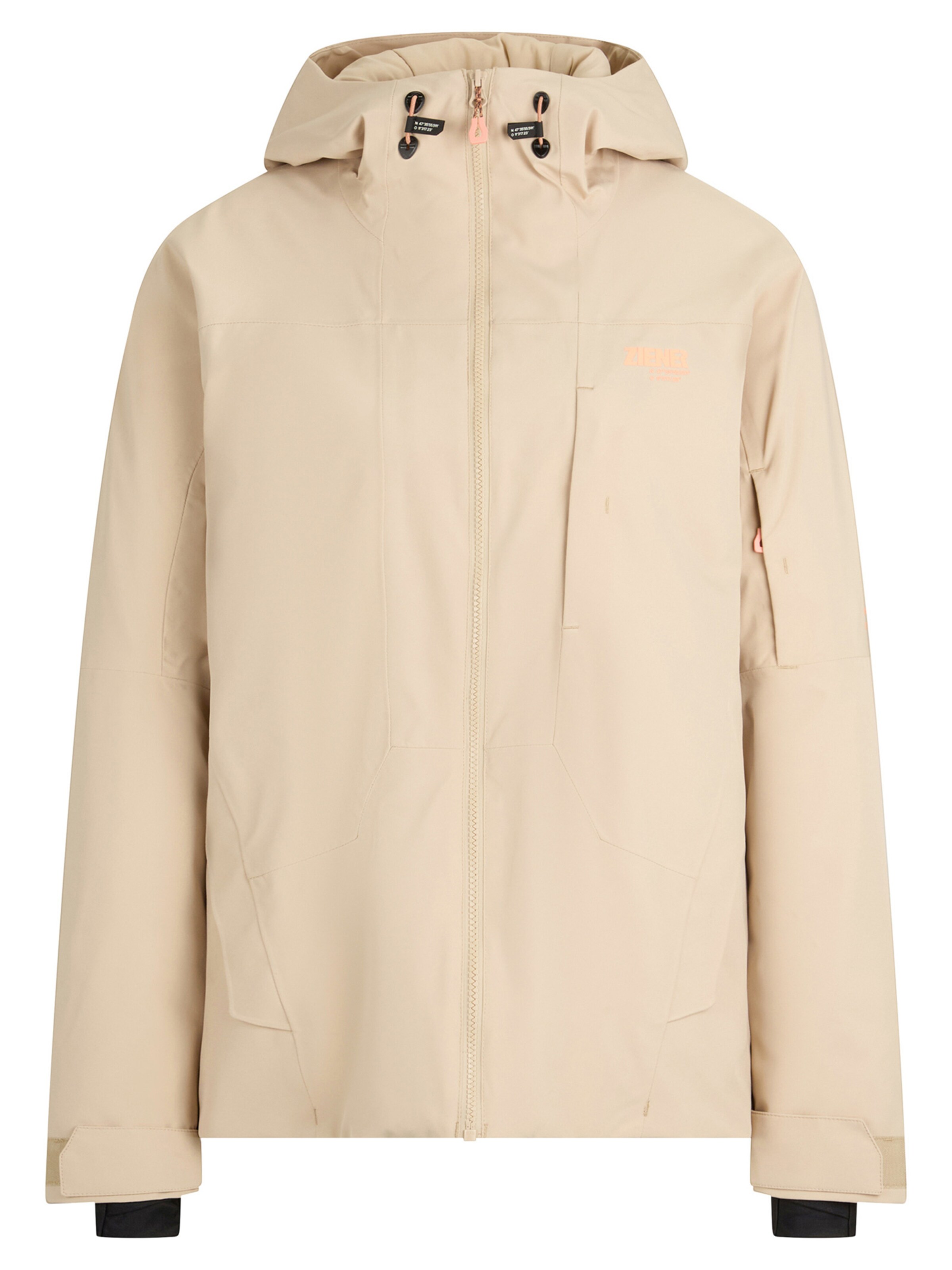 ZIENER Winter Jacket in Beige: front