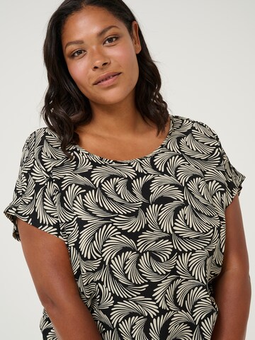 KAFFE CURVE Blouse 'Sonna Stanley' in Zwart