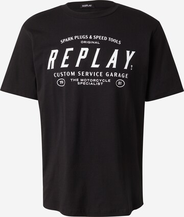 REPLAY T-Shirt in Schwarz: predná strana