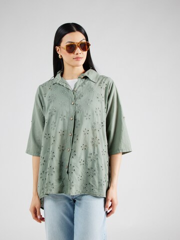 ZABAIONE Blouse 'Si44na' in Groen: voorkant