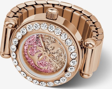 Montre à affichage analogique GUESS en rose : devant