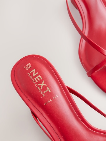 Next - Sandalias de dedo 'Forever Comfort' en rojo