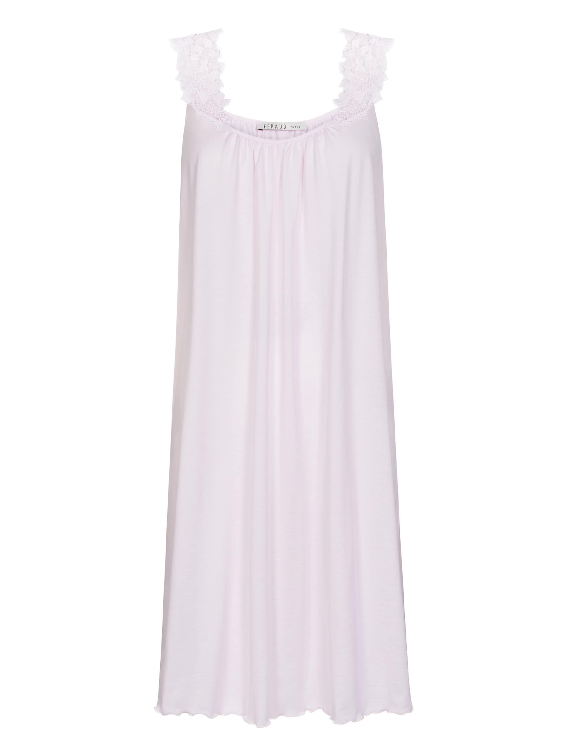 FÉRAUD PARIS Nightgown ' Wellensaum ' in Pink: front