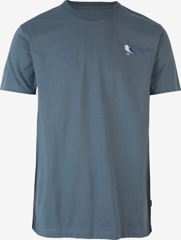 Cleptomanicx Shirt 'Embro Gull' in Blue: front