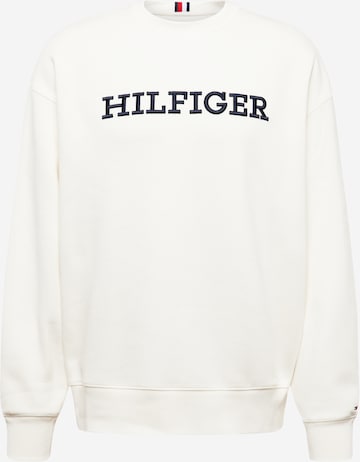 TOMMY HILFIGER Mikina – bílá: přední strana