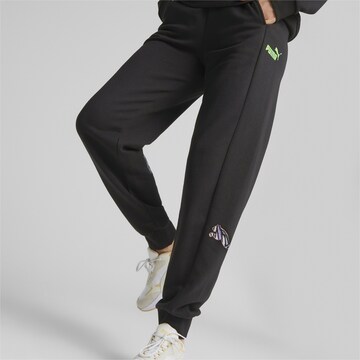 PUMATapered Sportske hlače 'POWER MONARCH' - crna boja