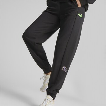 PUMA Tapered Sports trousers 'POWER MONARCH' in Black