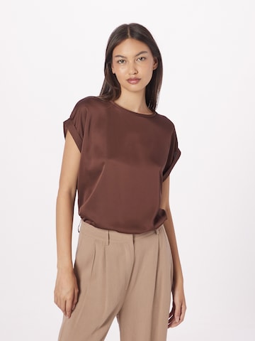 VILA Shirt 'ELLETTE' in Bruin: voorkant