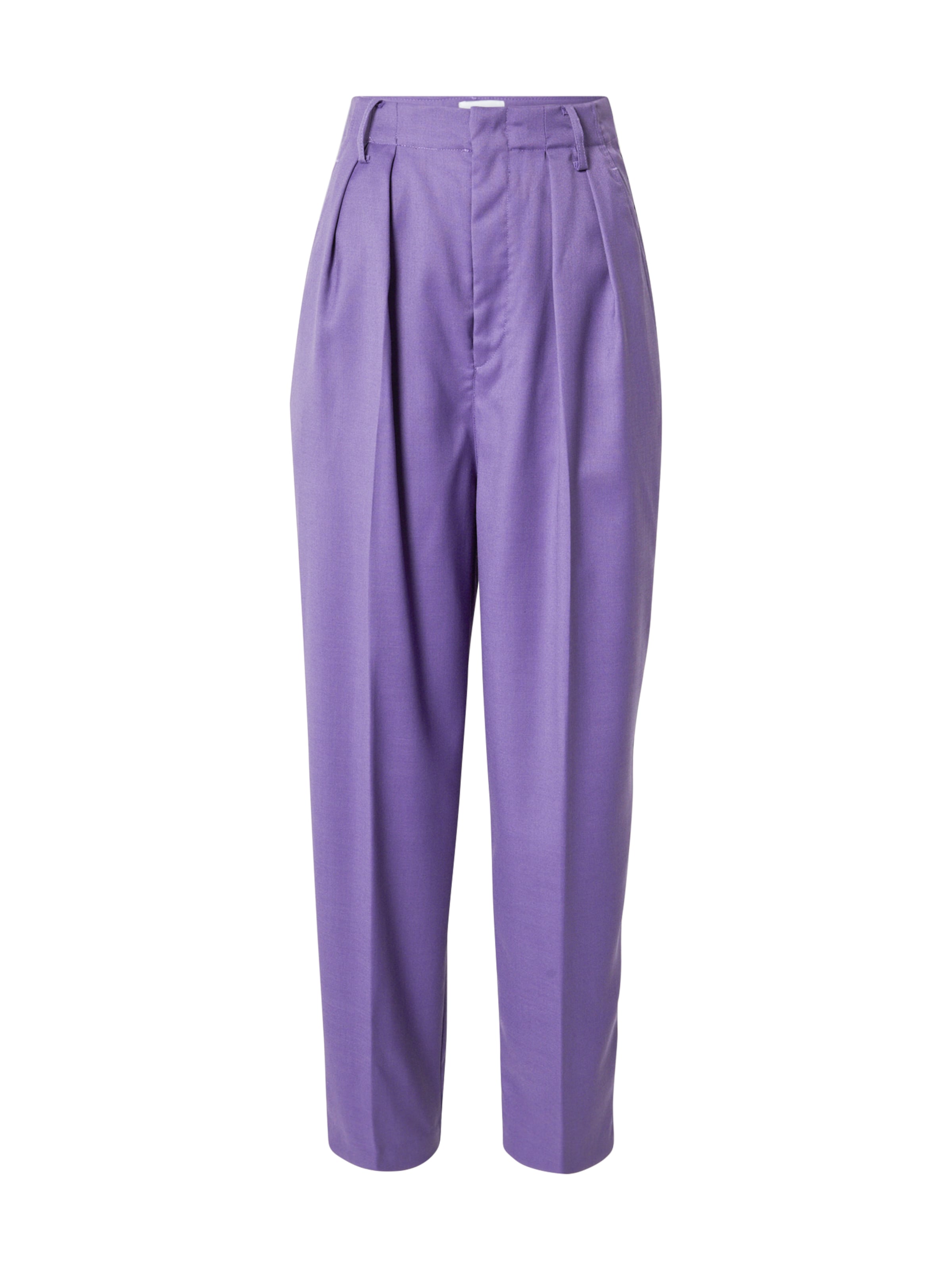 Regular Pantalon à pince 'Cher' Line of Oslo en violet : devant