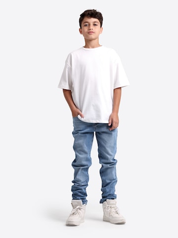 Solang Skinny Hose Jeans Denim Stretch Skinny Fit in Blau: Vorderseite