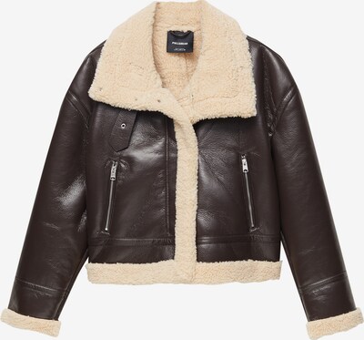 Pull&Bear Prehodna jakna | rjava / bela barva, Prikaz izdelka