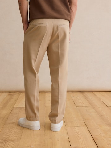 DAN FOX APPAREL Regular Trousers 'Jannek' in Beige