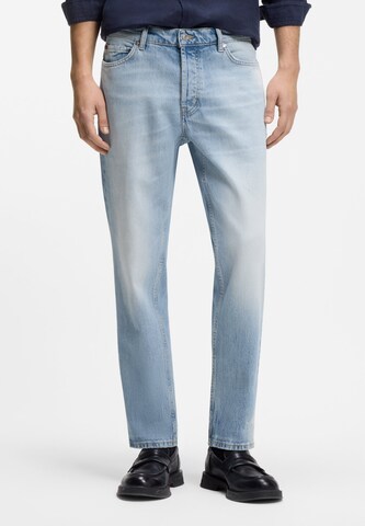 HUGO Tapered Jeans in Blau: Vorderseite