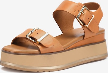 INUOVO Sandals in Brown: front