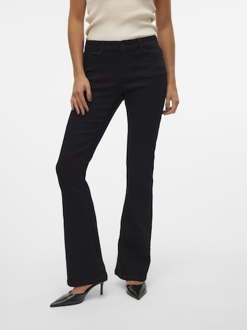 VERO MODA Flared Jeans 'ELLY' in Black: front