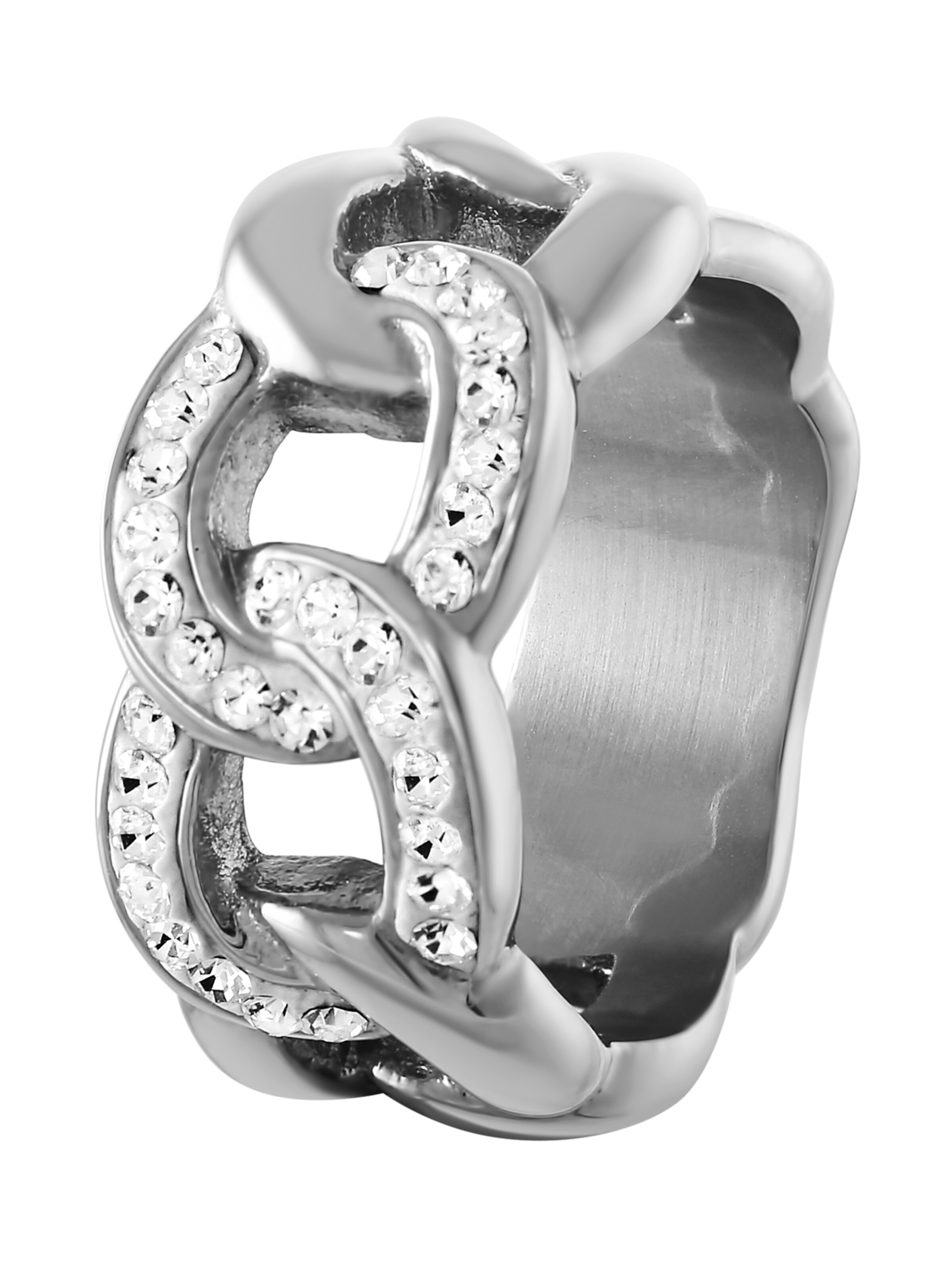 Lucardi Ring in Silver: front