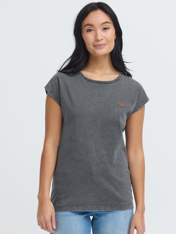 Oxmo Shirt ' OXSille ' in Grijs: voorkant