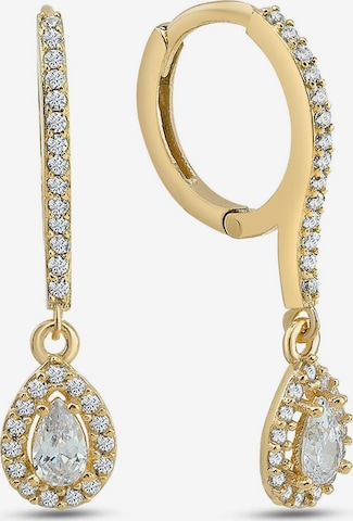 Boucles d'oreilles Dkeniz en or : devant