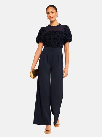 love & roses - Jumpsuit en azul: frente