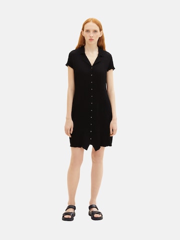 TOM TAILOR DENIM Shirt dress in Black