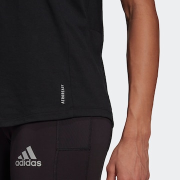 ADIDAS SPORTSWEAR Functioneel shirt 'Run It Space Race' in Zwart