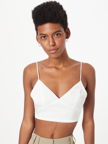 GLAMOROUS Top in White: front