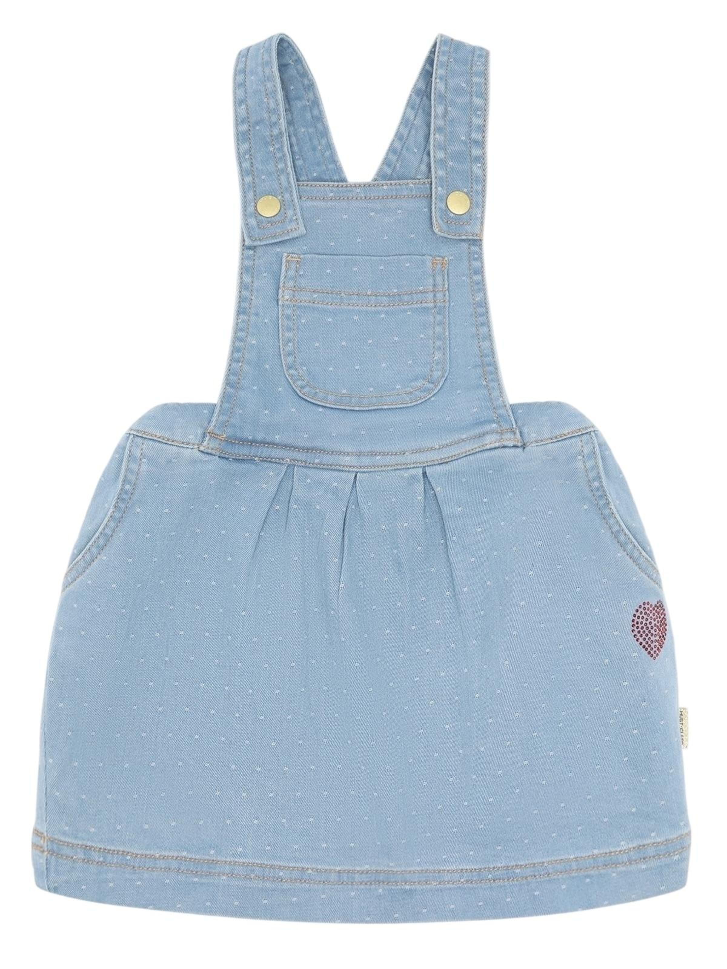 Hust & Claire Kleid 'Karoline Dotty Denim Kleid von Hust & Claire'‌‌‌‌ in Blau: Vorderseite