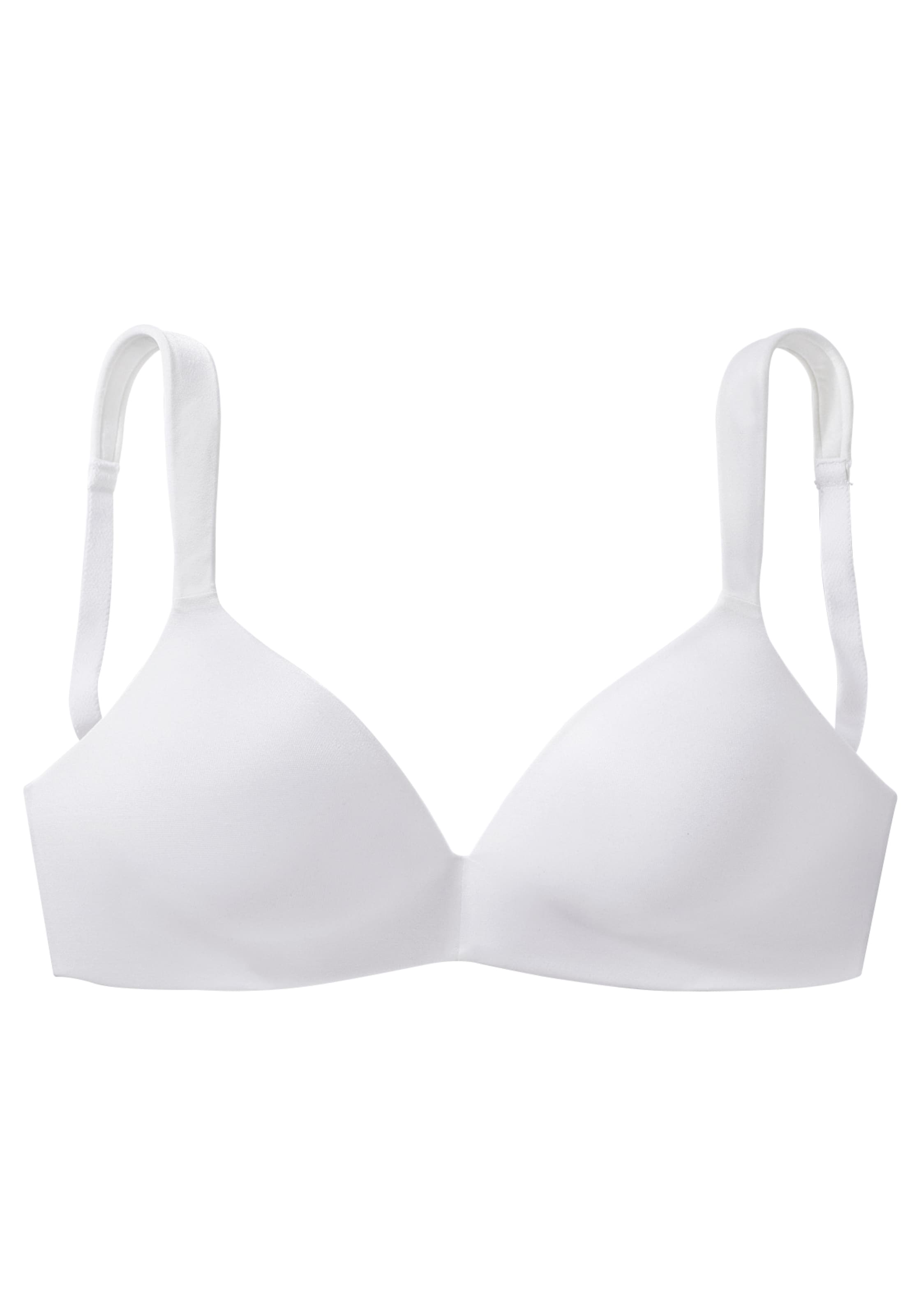 NUANCE Koszulkowy Biustonosz w kolorze biały: przód