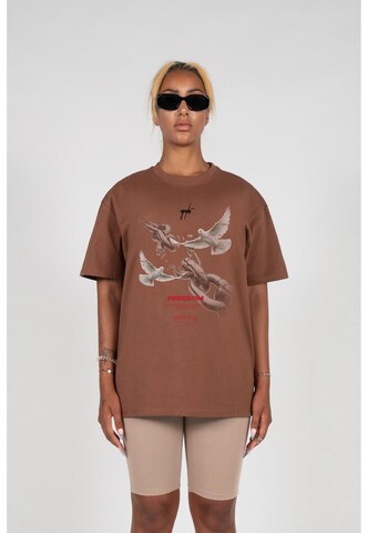 T-shirt 'Freedom x' MJ Gonzales en marron