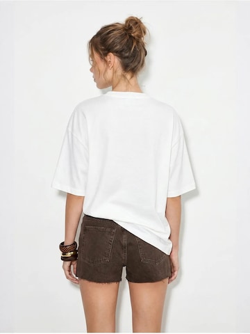 T-shirt oversize Bianco Lucci en blanc