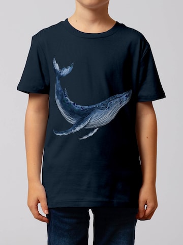 watabout.kids Shirt 'Wal' in Blue: front