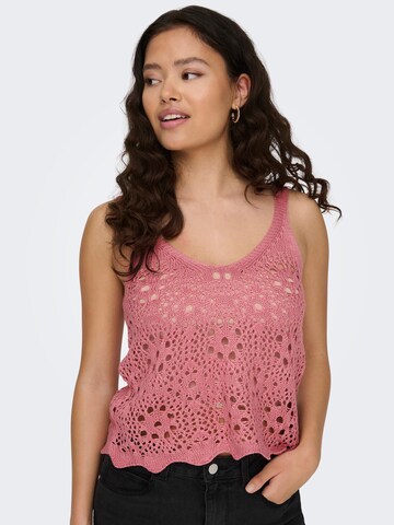 JDY Knitted top 'Natascha' in Pink