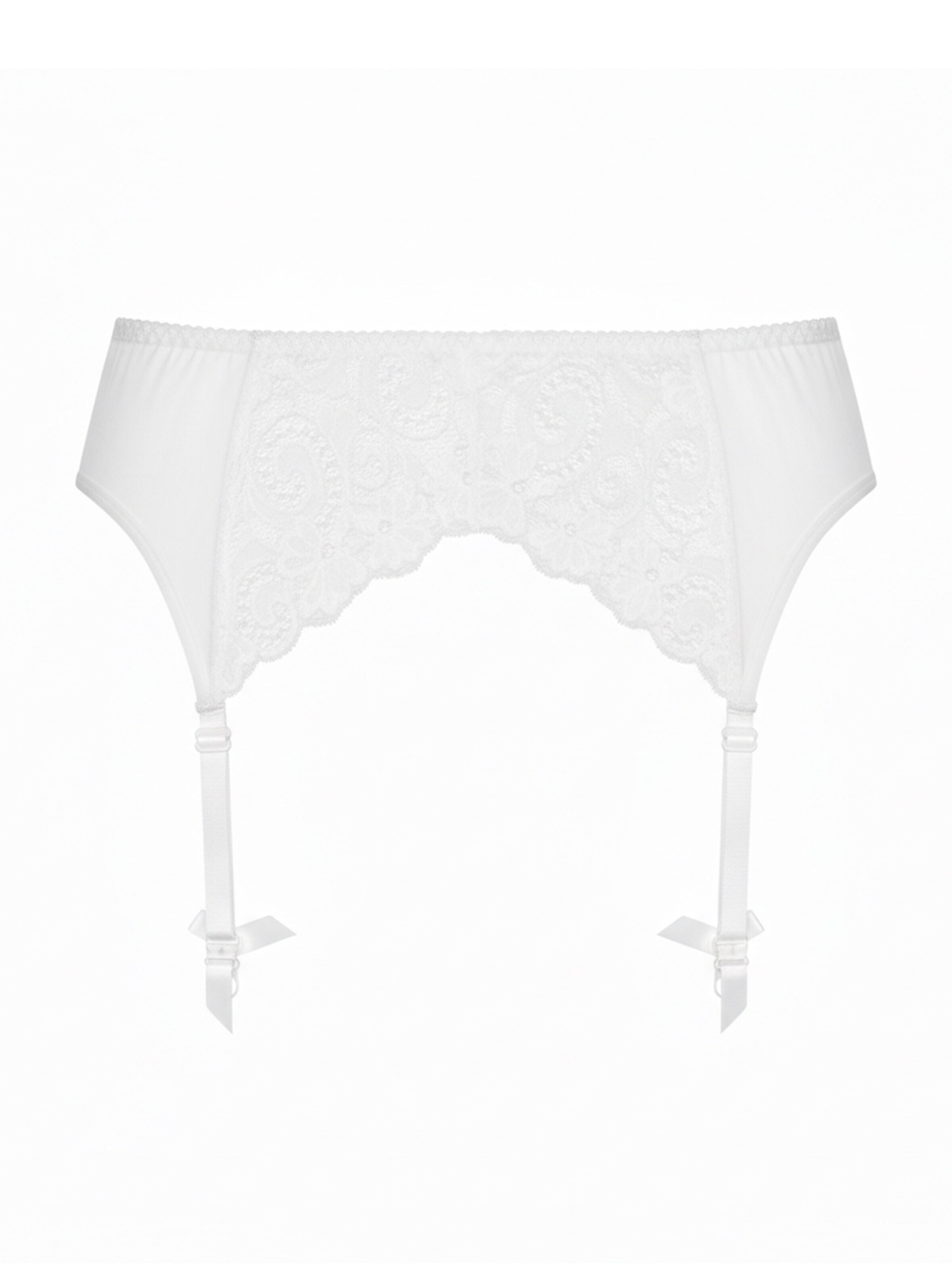 Biggi Big - Ligueros 'Suspender' en blanco: frente