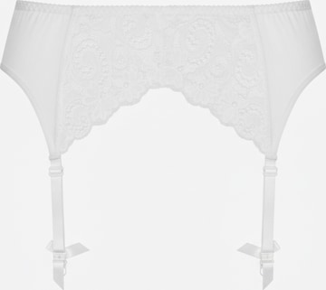 Biggi Big Garter Belt 'Suspender' in White: front