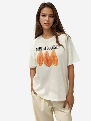 Hiccup Shirt in Wit: voorkant