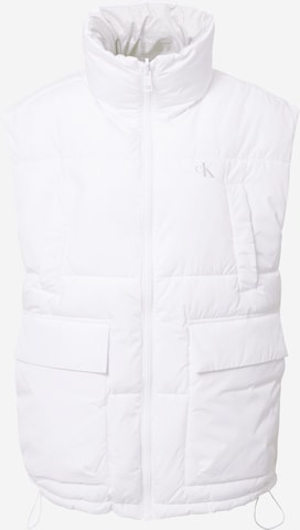 Calvin Klein Jeans Vesta – bílá: přední strana