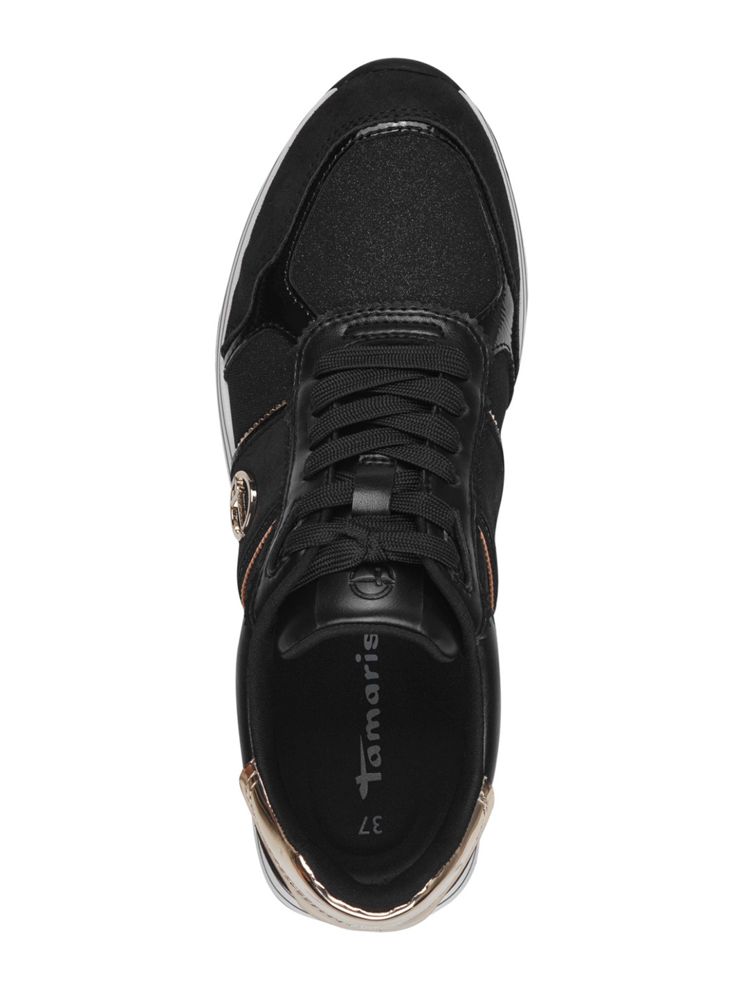 Tamaris Ниски маратонки в черно