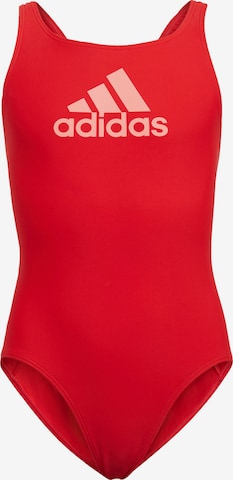 ADIDAS PERFORMANCE Athletic Swimwear 'Bagde of Sport ' in Red: front