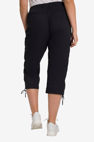 Regular Pantalon cargo Ulla Popken en noir