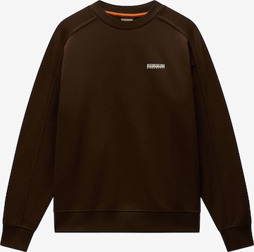 NAPAPIJRI Sweatshirt 'TEZA' in Braun: Vorderseite