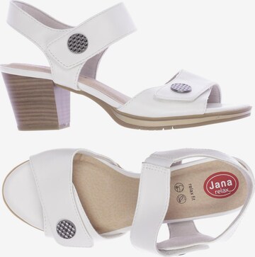 JANA Sandals & High-Heeled Sandals in 40 in White: front