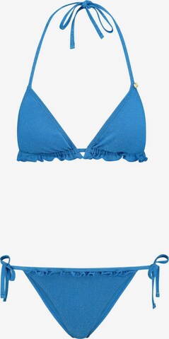 Triangle Bikini 'Liz' Shiwi en bleu : devant