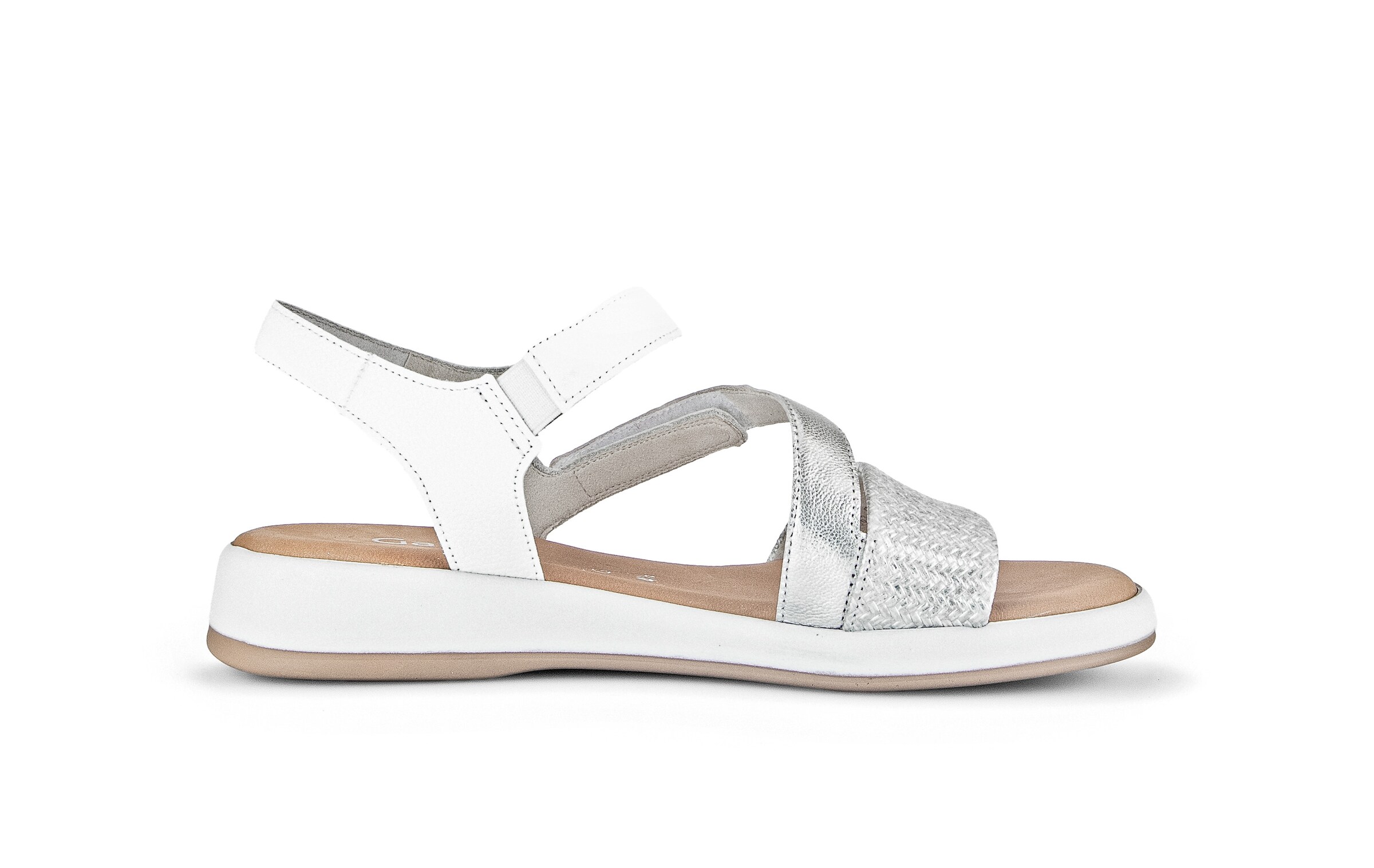 GABOR Sandały z rzemykami w kolorze srebrny