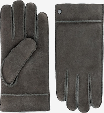 Roeckl Full Finger Gloves 'CLASSIC SILK LAMB' in Grey: front
