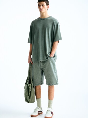 T-Shirt Pull&Bear en vert