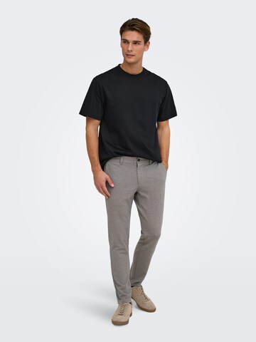 Only & Sons Slimfit Broek 'Mark' in Grijs
