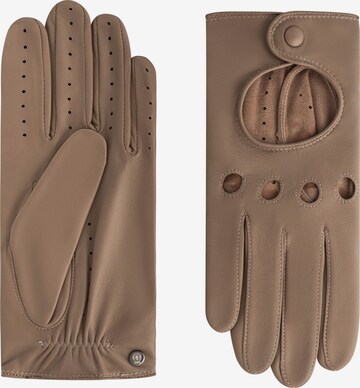 Gants ' Rom ' Roeckl en marron : devant