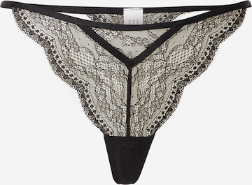 Hunkemöller Stringid 'Isabelle', värv must: eest vaates